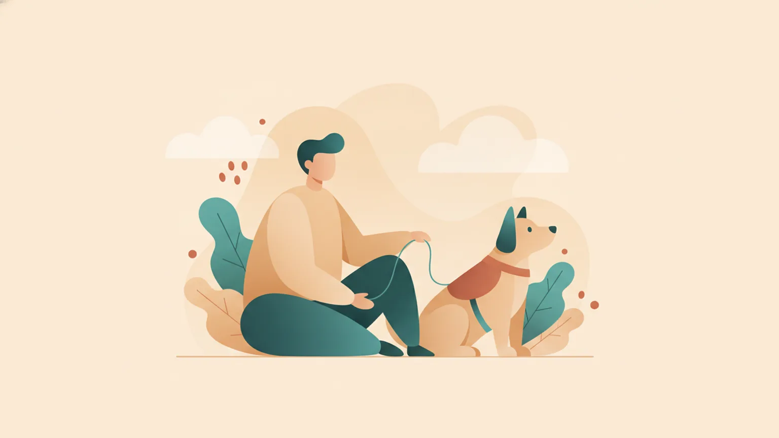 Ilustração sobre O que é cão de serviço psiquiátrico (PSD)