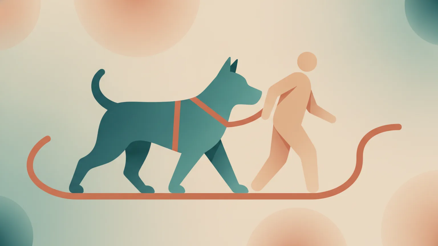 Ilustração sobre O que é cão-guia