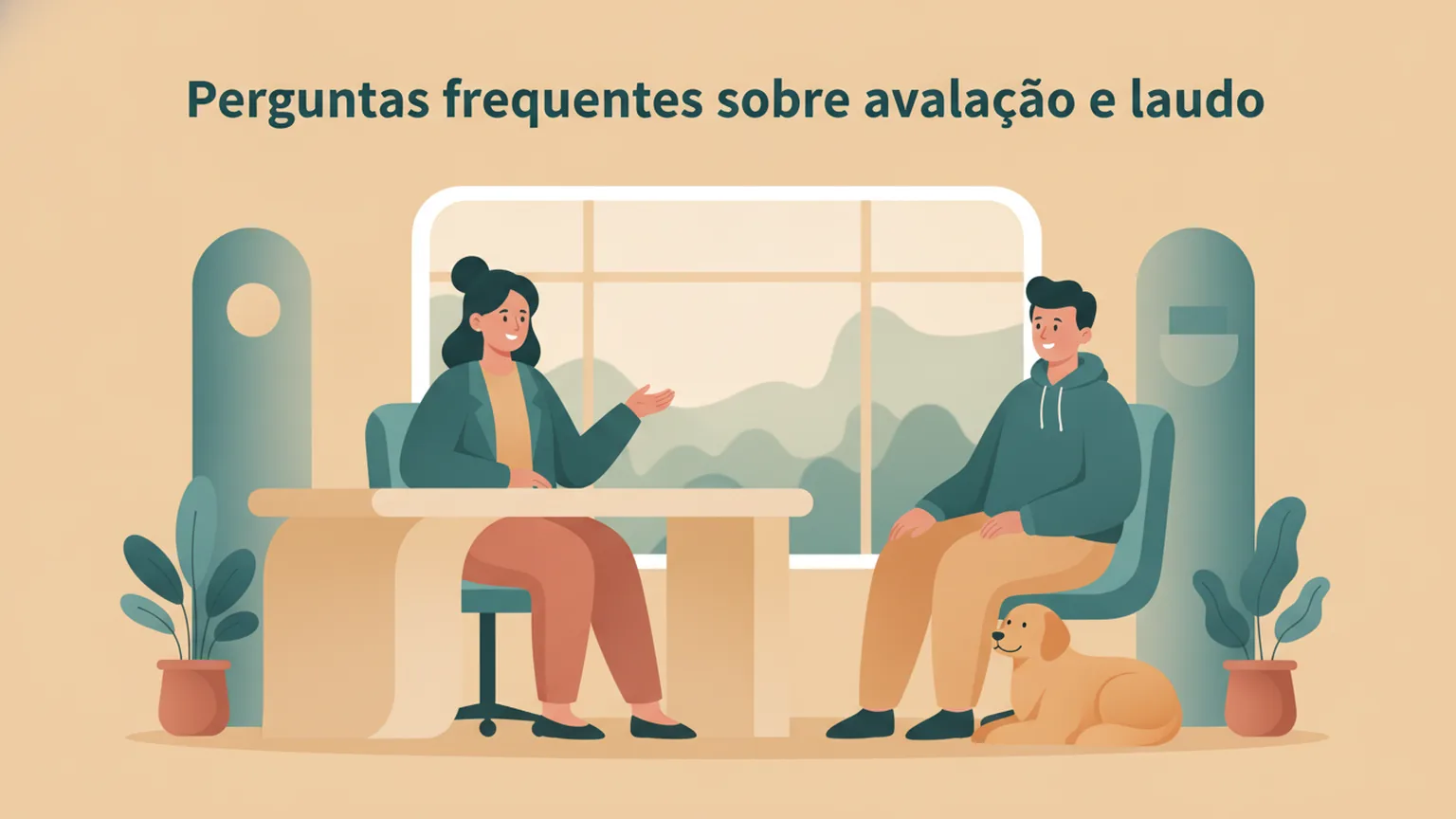 Ilustração sobre Perguntas frequentes sobre avaliação e laudo