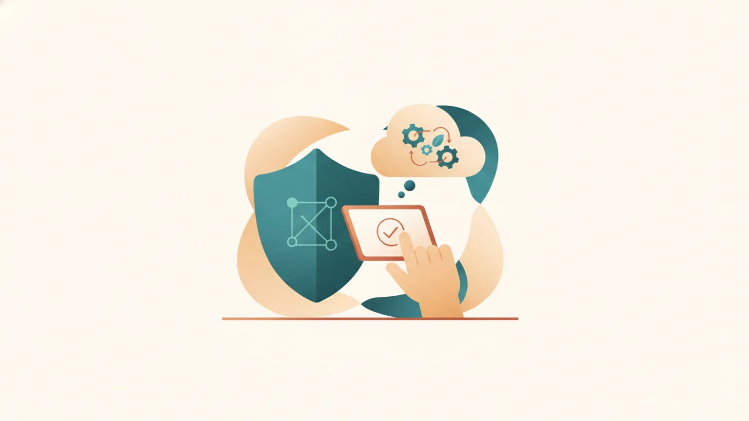 Ilustração sobre Política de privacidade e proteção de dados (LGPD)